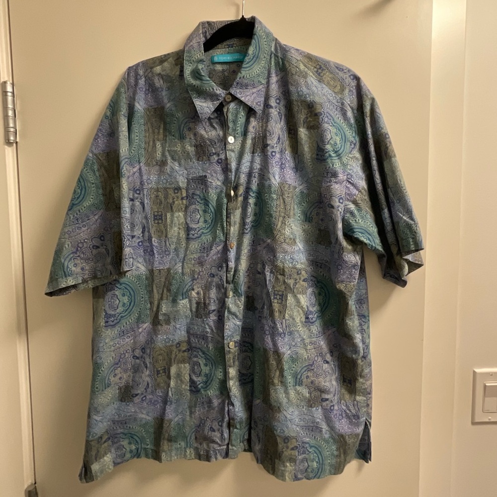 Short Sleeve Button Down Party Shirt